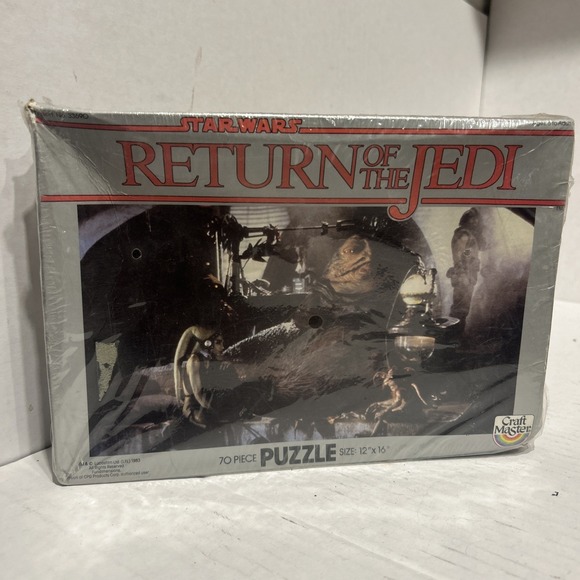 Craftmaster Other - Vintage STAR WARS Return of the Jedi 70 piece puzzle 1983 Craft Master Sealed